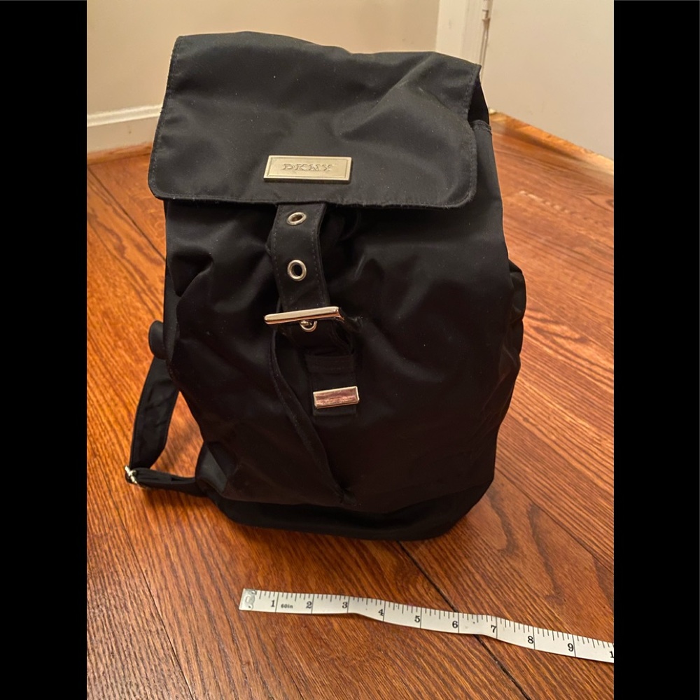 DKNY Nylon Handbag, Backpack style. Black, great condition, barely used.